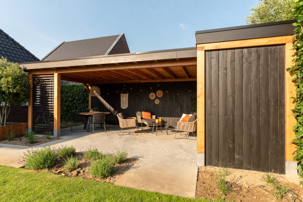 zwarte veranda
